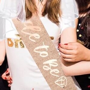 'Bride to Be' Sash in Rose Gold